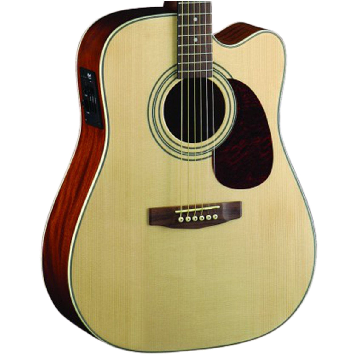 Cort Electro Acoustic Guitar Bundles Cort MR500E Dreadnought Cutaway Electro Acoustic Guitar with Gigbag, Strap, Polishing Cloth, Pick and Ebook