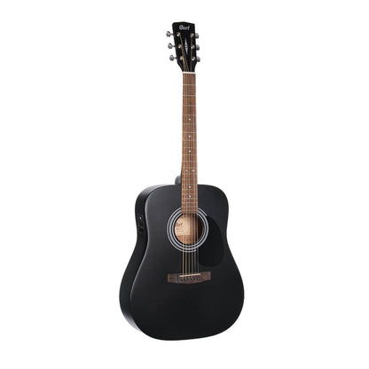 Cort Electro Acoustic Guitars Black Satin Cort AD810E Dreadnought Electro Acoustic Guitar 