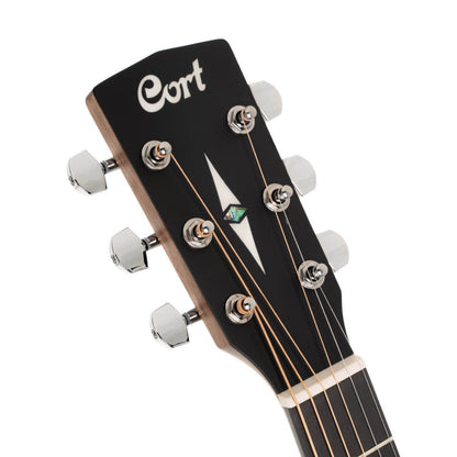 Cort Electro Acoustic Guitars Black Satin Cort L100OCF-CED 6 String Semi Electro Acoustic Guitar 