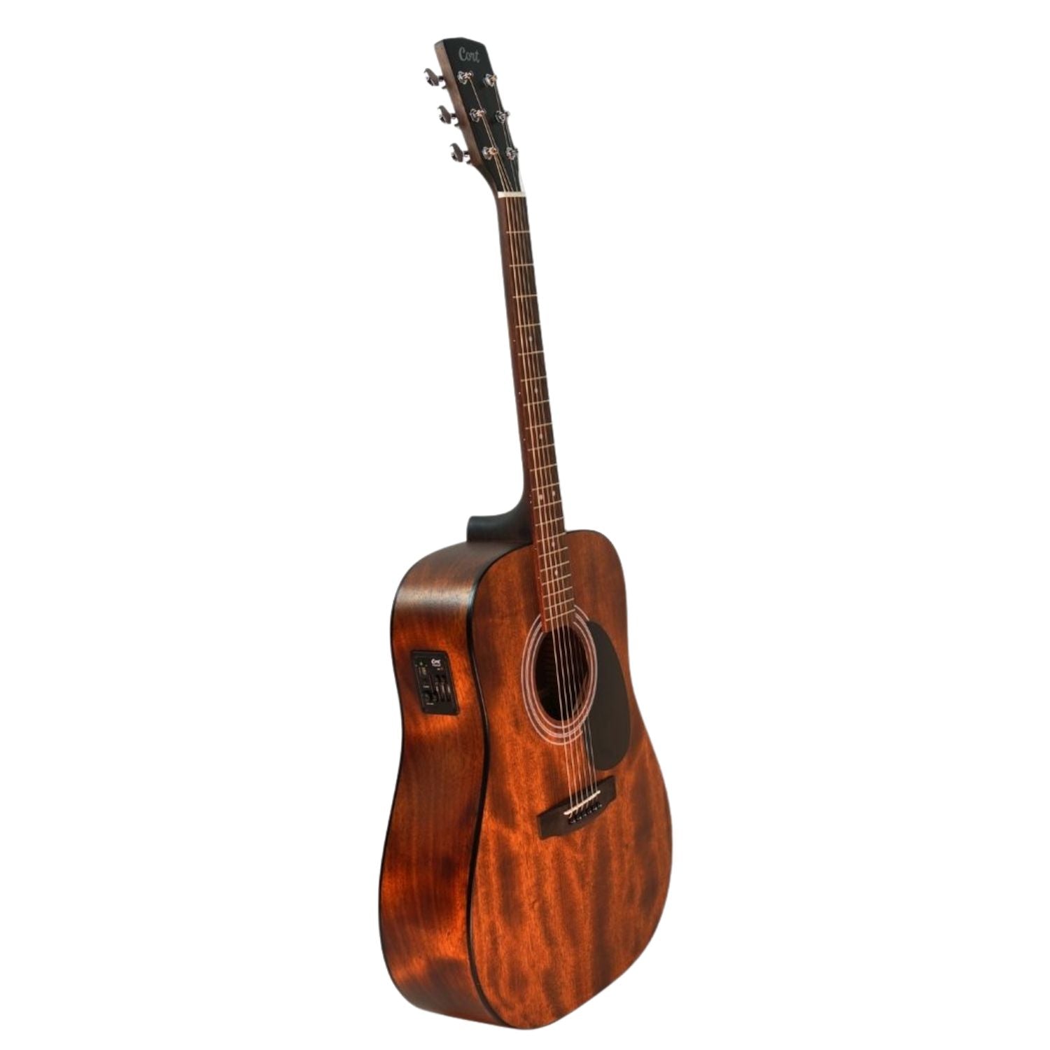Cort Electro Acoustic Guitars Cort AD300E 6 String Electro Acoustic Guitar #color_mahogany,type_bundle