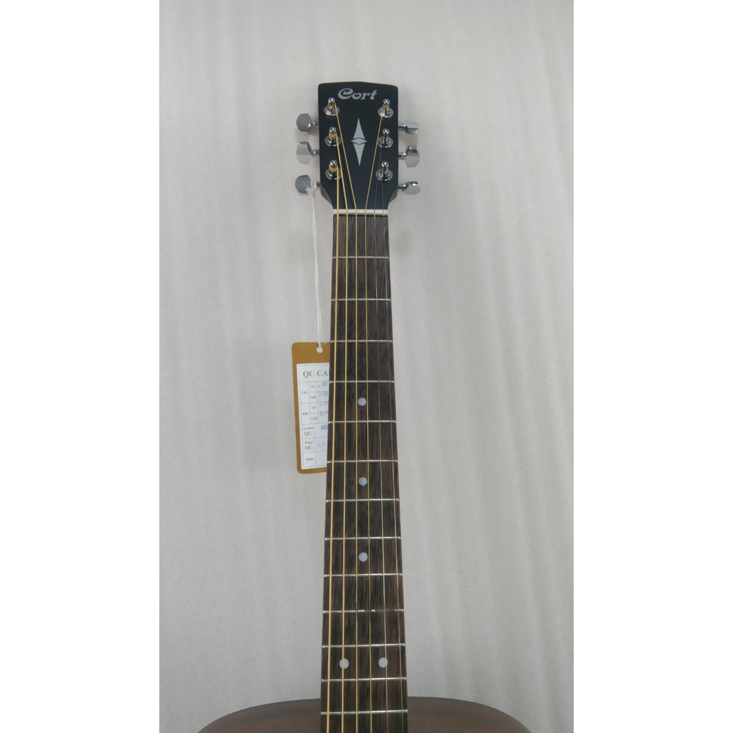 Cort Electro Acoustic Guitars Cort AD810E Dreadnought Electro Acoustic Guitar - Open Pore Natural - Open Box #barcode_202501075371