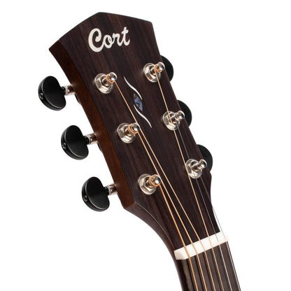 Cort Electro Acoustic Guitars Cort Core OC Mahogany 6-Strings Electro Acoustic Guitar With Bag- Open Pore Black Burst