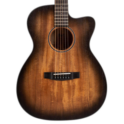 Cort Electro Acoustic Guitars Cort Core OC Mahogany 6-Strings Electro Acoustic Guitar With Bag- Open Pore Black Burst