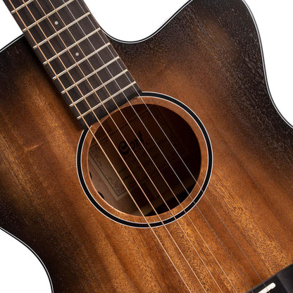 Cort Electro Acoustic Guitars Cort Core OC Mahogany 6-Strings Electro Acoustic Guitar With Bag- Open Pore Black Burst
