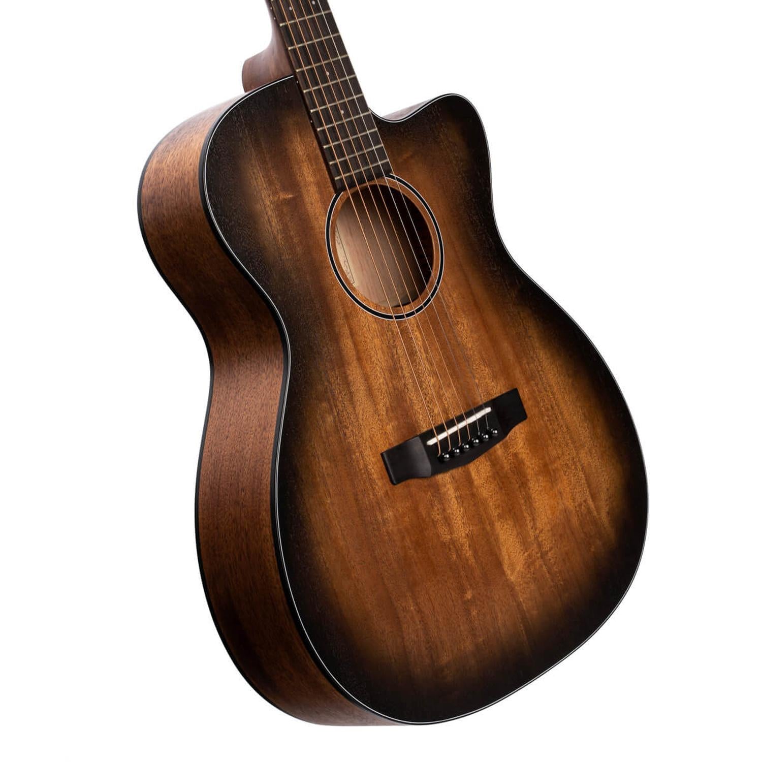 Cort Electro Acoustic Guitars Cort Core OC Mahogany 6-Strings Electro Acoustic Guitar With Bag- Open Pore Black Burst