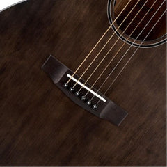 Cort Electro Acoustic Guitars Cort Core OC Spruce 6-Strings Electro Acoustic Guitar With Bag- Open Pore Trans Black