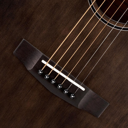 Cort Electro Acoustic Guitars Cort Core-OC Spruce 6-Strings Electro Acoustic Guitar With Case - Open Pore Trans Black
