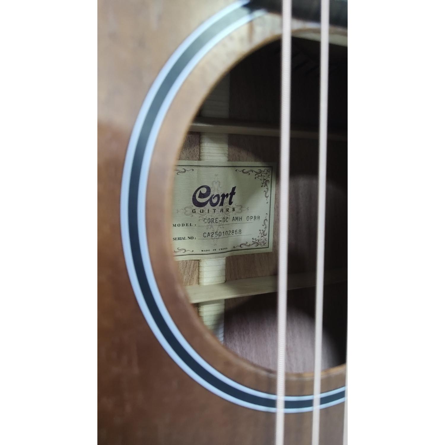 Cort Electro Acoustic Guitars Cort Core Series Core DC All Mahogany Electro Acoustic Guitar With Bag - Open Box B Stock