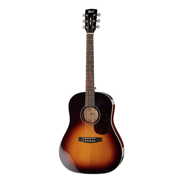 cort electro acoustic guitars cort earth 300ssf dreadnought electro acoustic guitar - tobacco burst