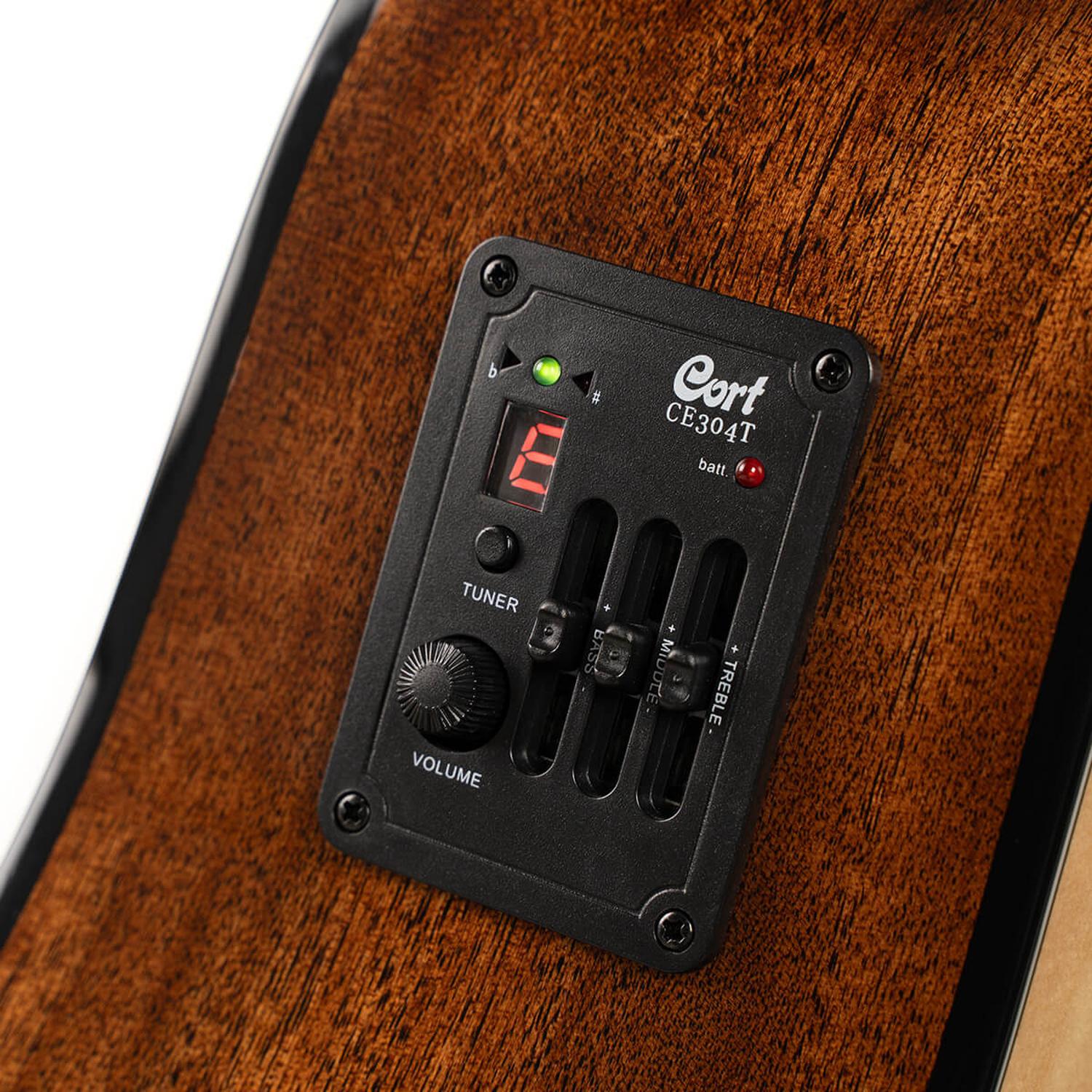 Cort Electro Acoustic Guitars Cort EARTH60CE 6 String Acoustic Guitar #color_open-pore