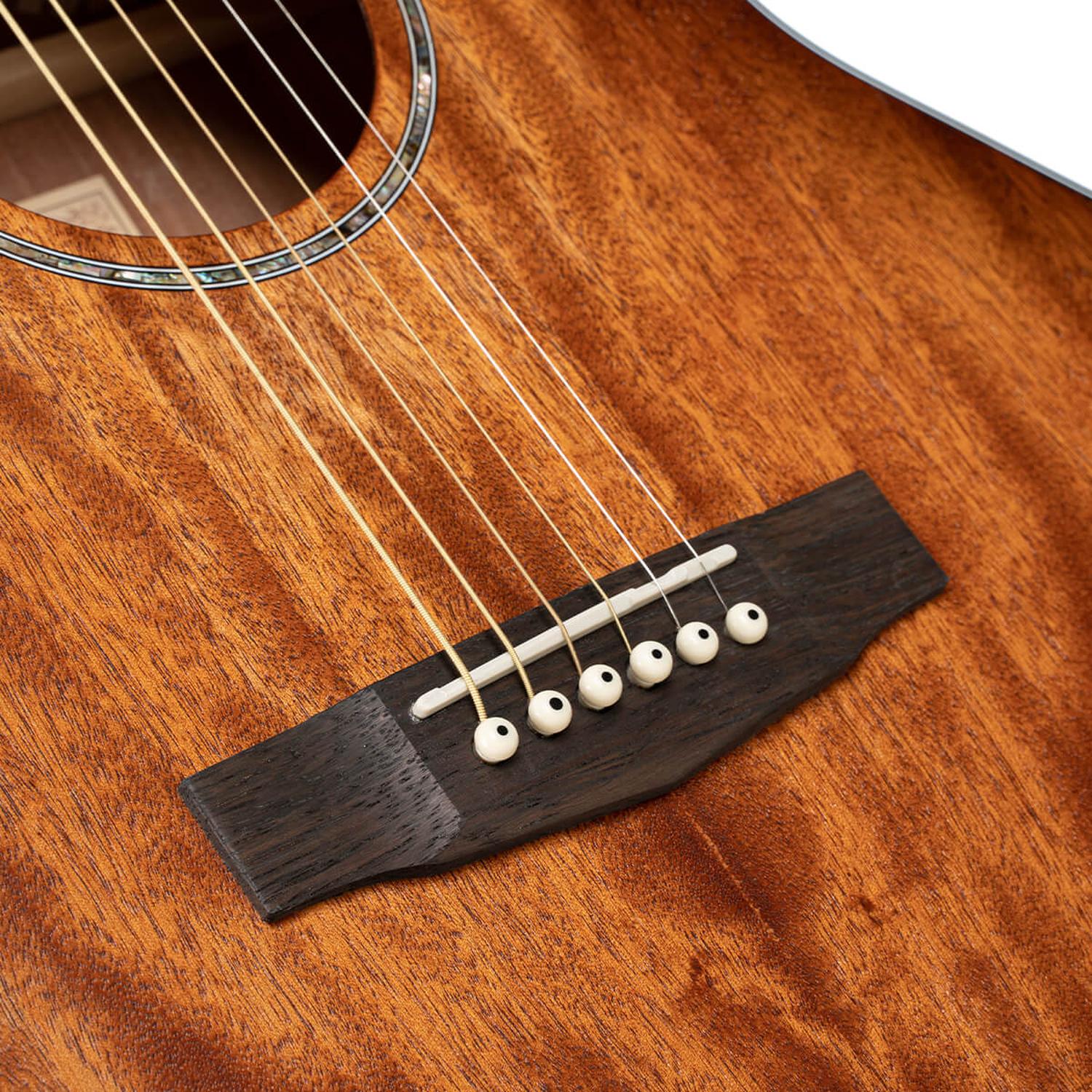 Cort Electro Acoustic Guitars Cort GA-MEDX M-OP 6-Strings Electro Acoustic Guitar with Bag - Open Pore