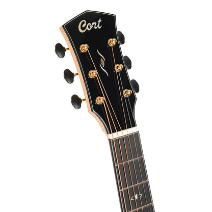Cort Electro Acoustic Guitars Cort Gold-Passion 6 String Electro Acoustic Guitar with Case - Natural Glossy