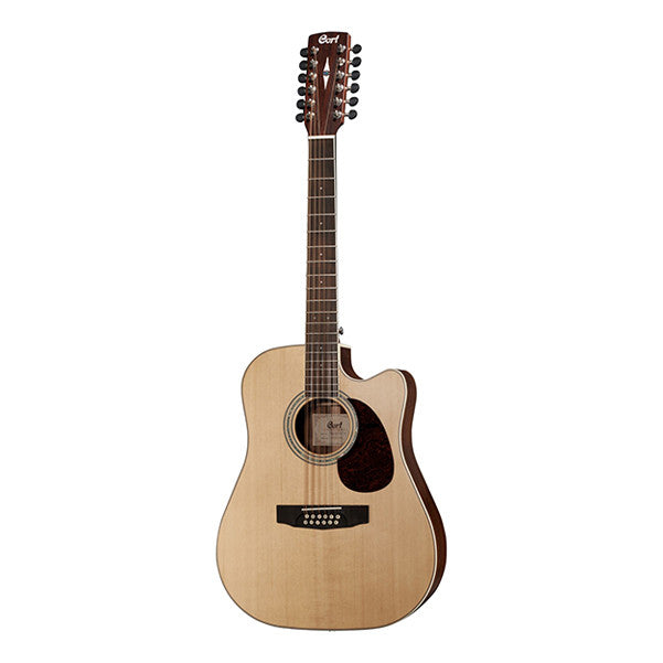 cort electro acoustic guitars cort mr710f-12 dreadnought electro acoustic guitar - natural satin