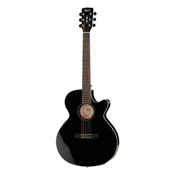 cort electro acoustic guitars cort sfx-1 cutaway electro acoustic guitar - black high gloss