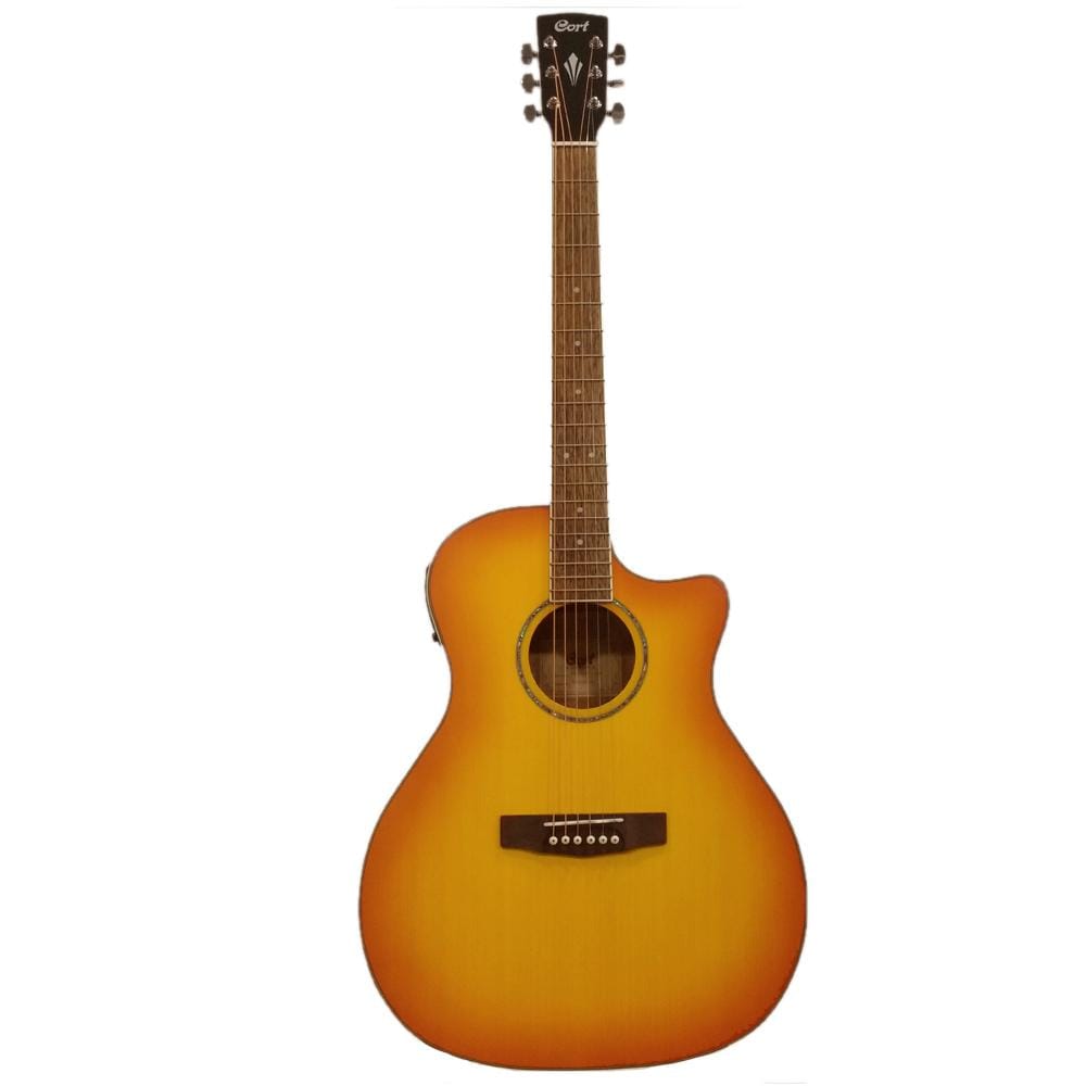 Cort Electro Acoustic Guitars Light Vintage Burst Cort GA-MEDX Electro Acoustic Guitar