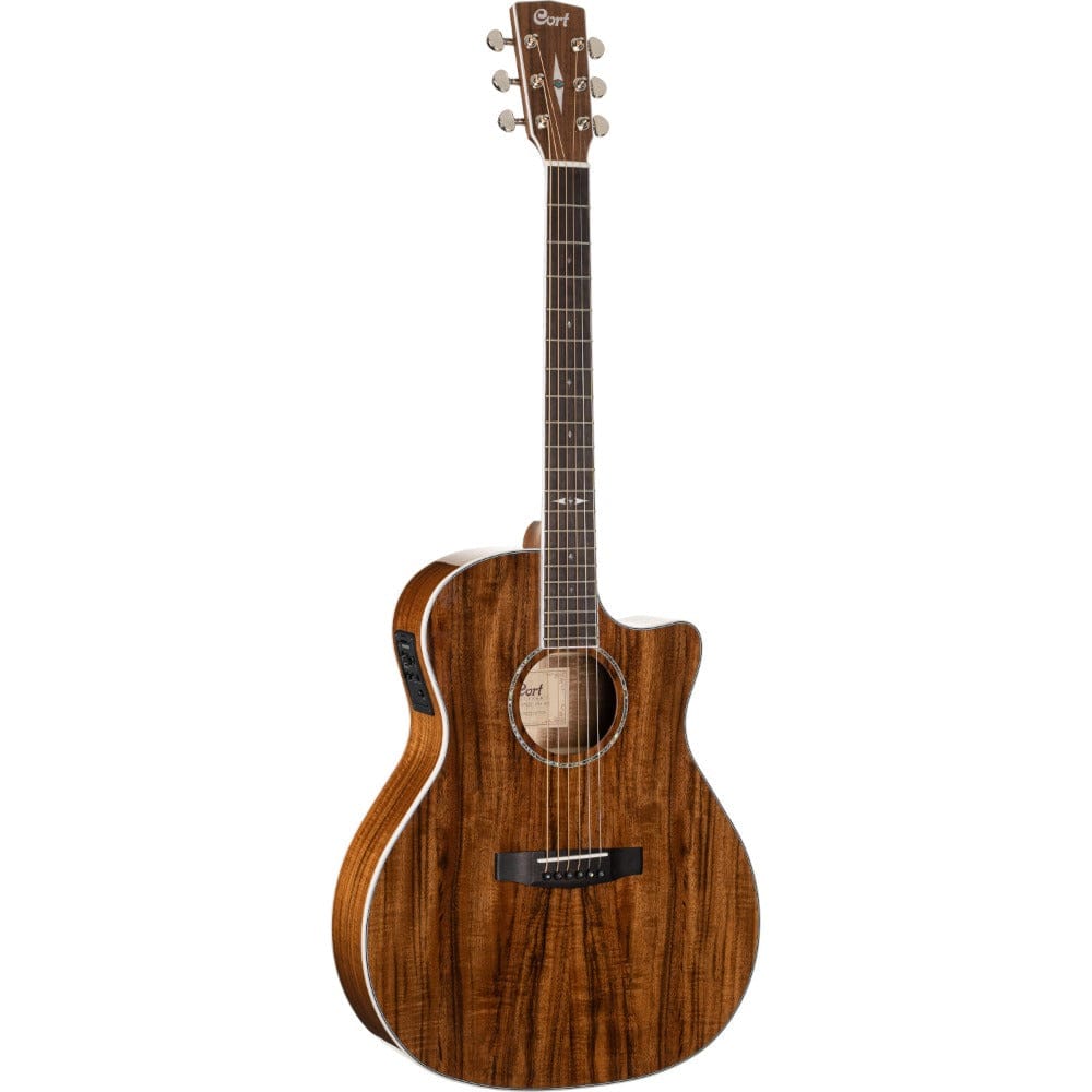 cort electro acoustic guitars natural cort ga5f koa 6 string electro acoustic guitar     #color_natural