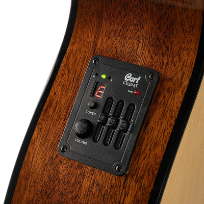 Cort Electro Acoustic Guitars Natural Gloss Cort L60CE Semi 6 String Electro Acoustic Guitar 