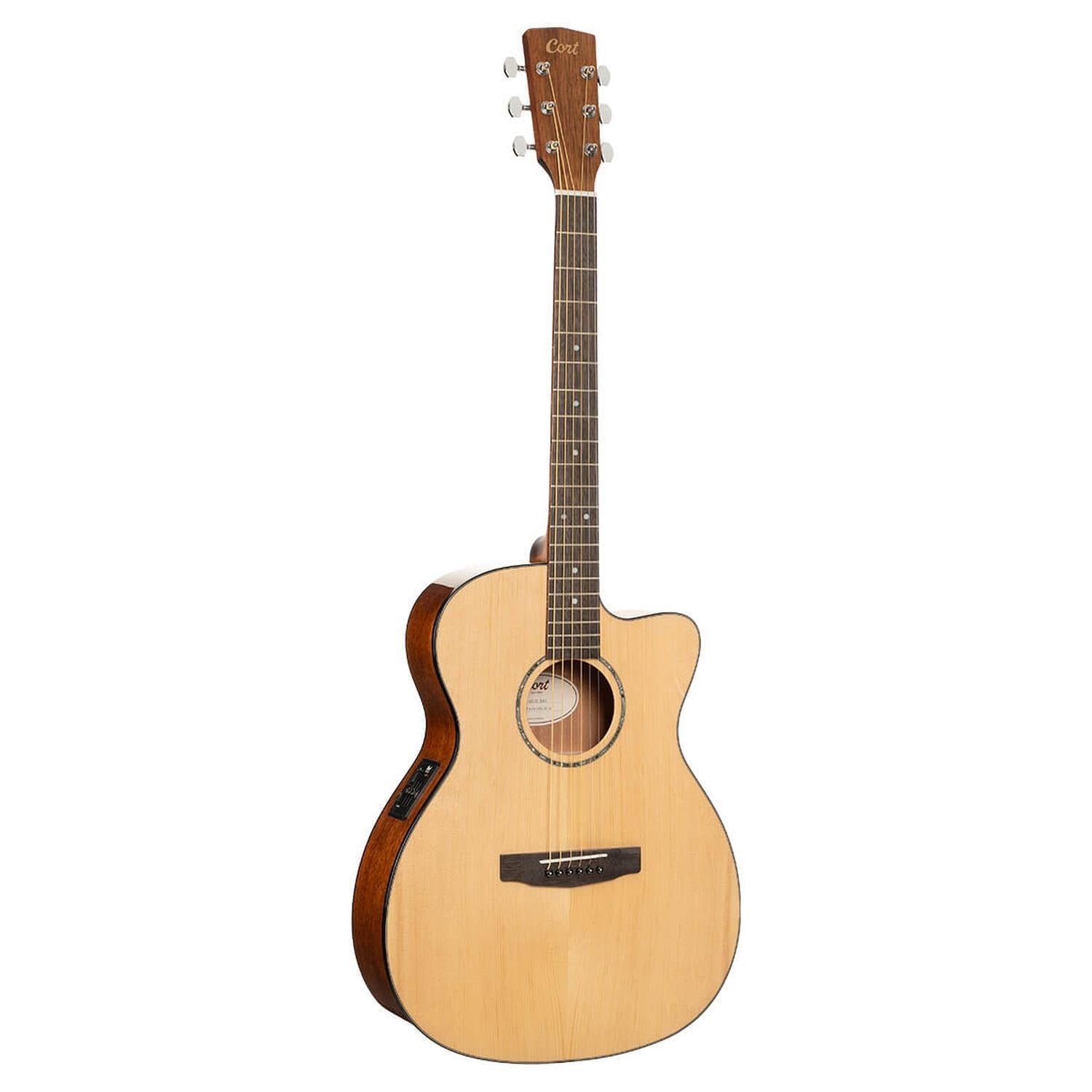 Cort Electro Acoustic Guitars Natural Gloss Cort L60CE Semi 6 String Electro Acoustic Guitar 