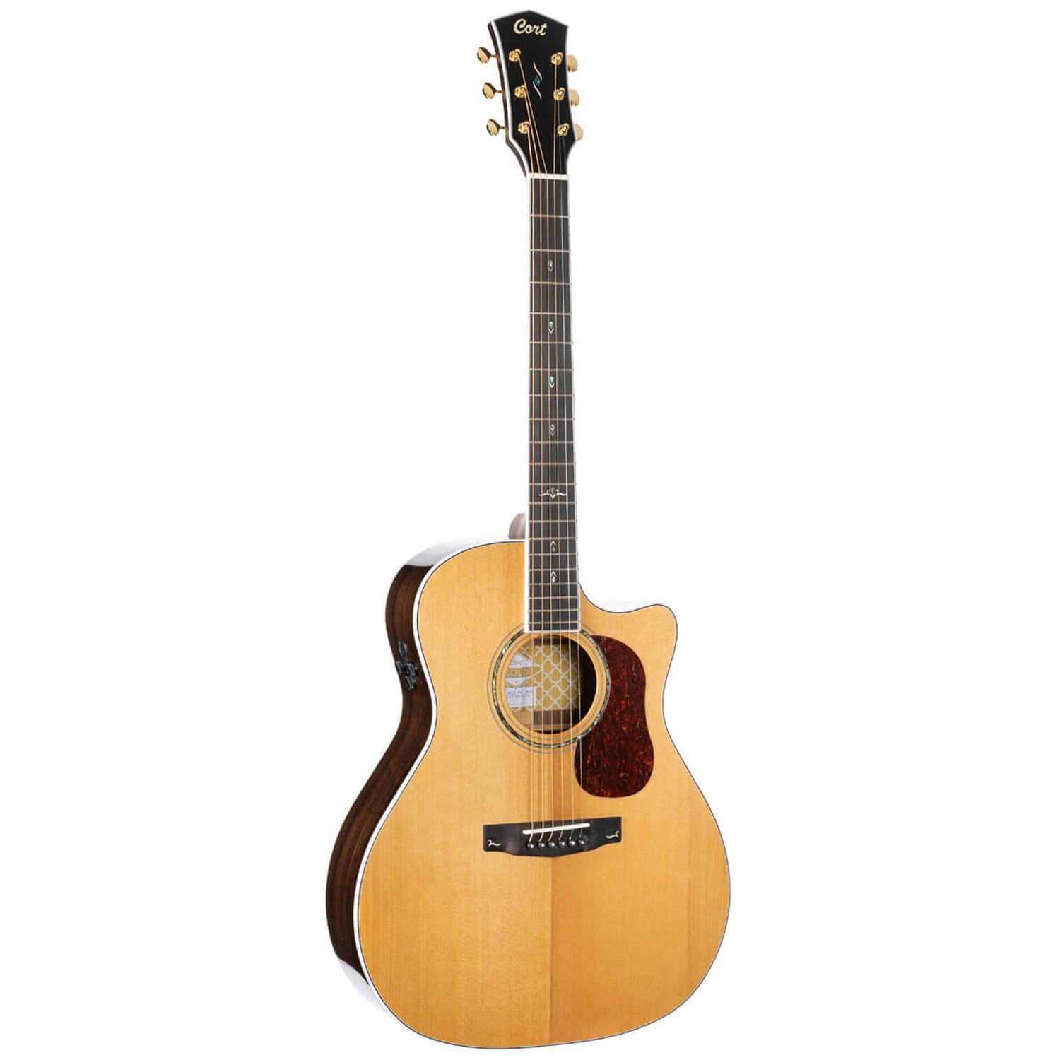 Cort Electro Acoustic Guitars Natural Glossy Cort Gold A8 Electro Acoustic Guitar