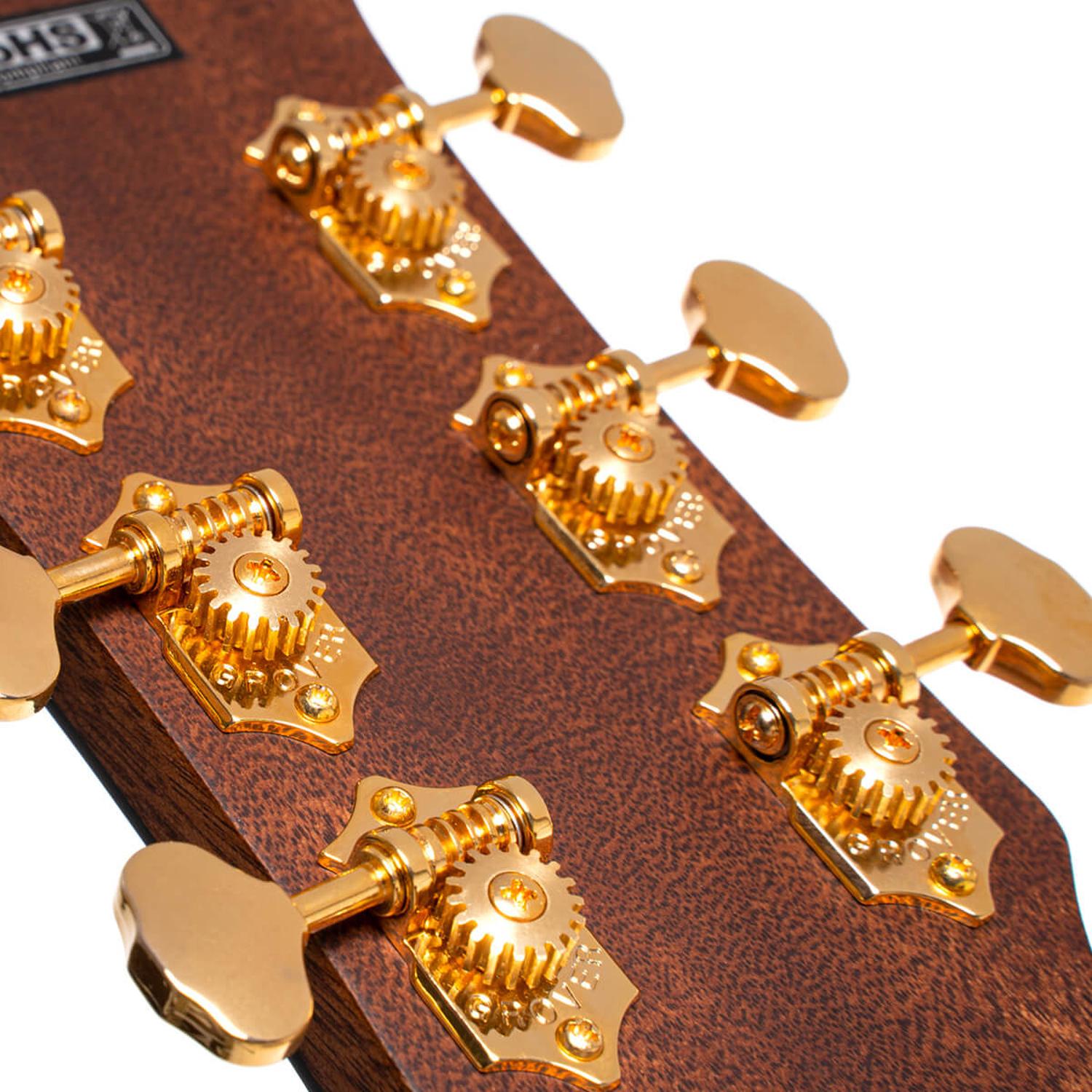 Cort Electro Acoustic Guitars Natural Glossy Cort GOLD Series A6 Bocote Electro Acoustic Guitar