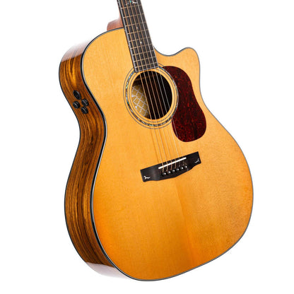 Cort Electro Acoustic Guitars Natural Glossy Cort GOLD Series A6 Bocote Electro Acoustic Guitar