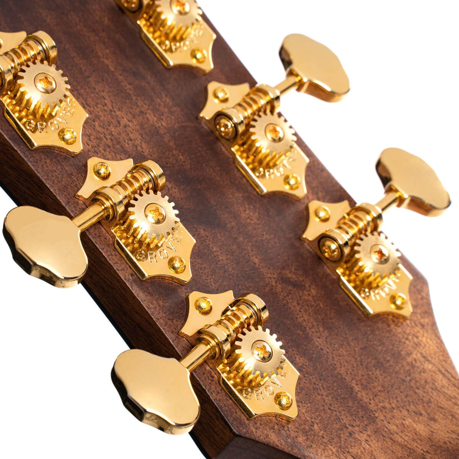 Cort Electro Acoustic Guitars Natural Glossy Cort Gold Series Gold OC6 Bocote Electro Acoustic Guitar With Bag 