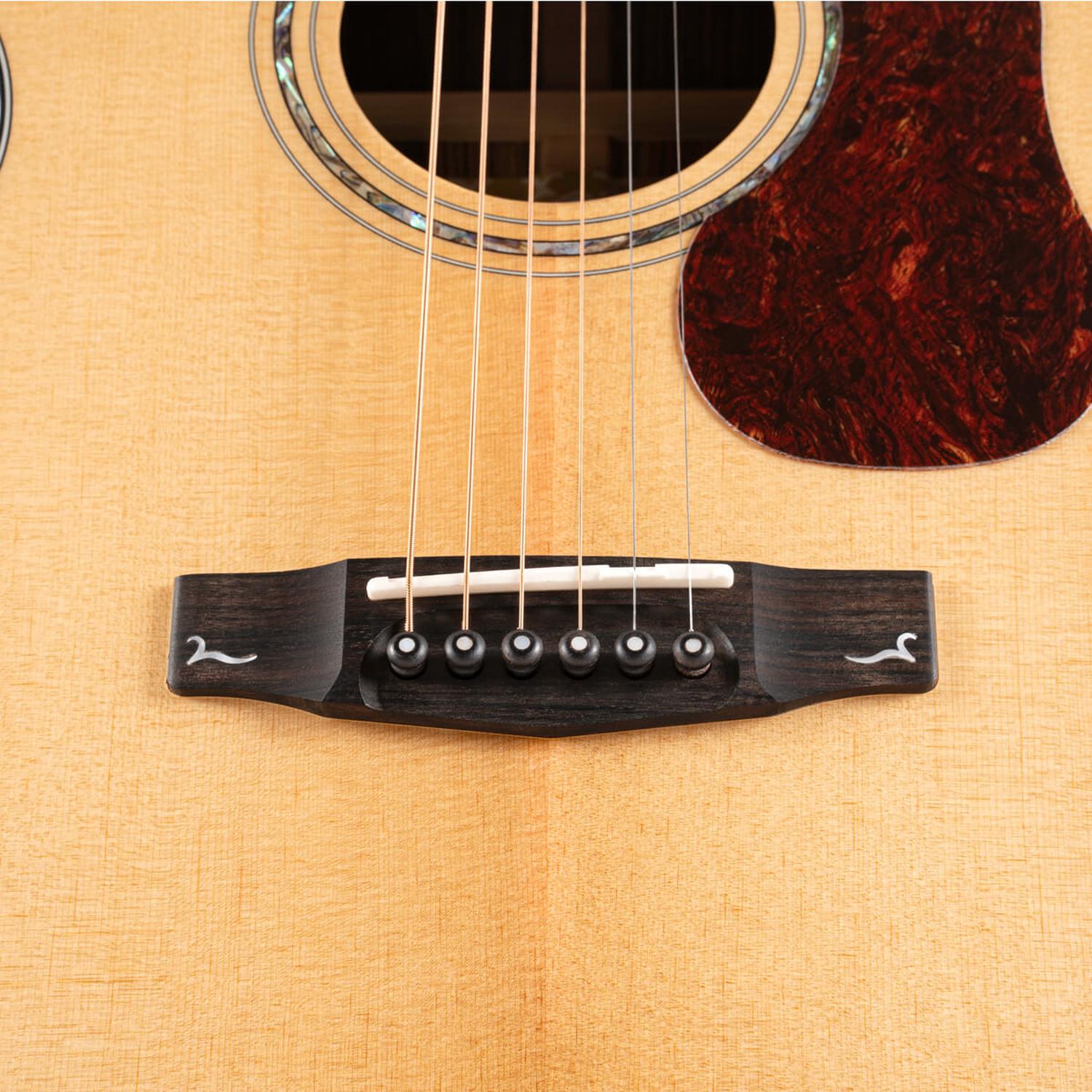 Cort Electro Acoustic Guitars Natural Glossy Cort Gold Series Gold OC6 Bocote Electro Acoustic Guitar With Bag 