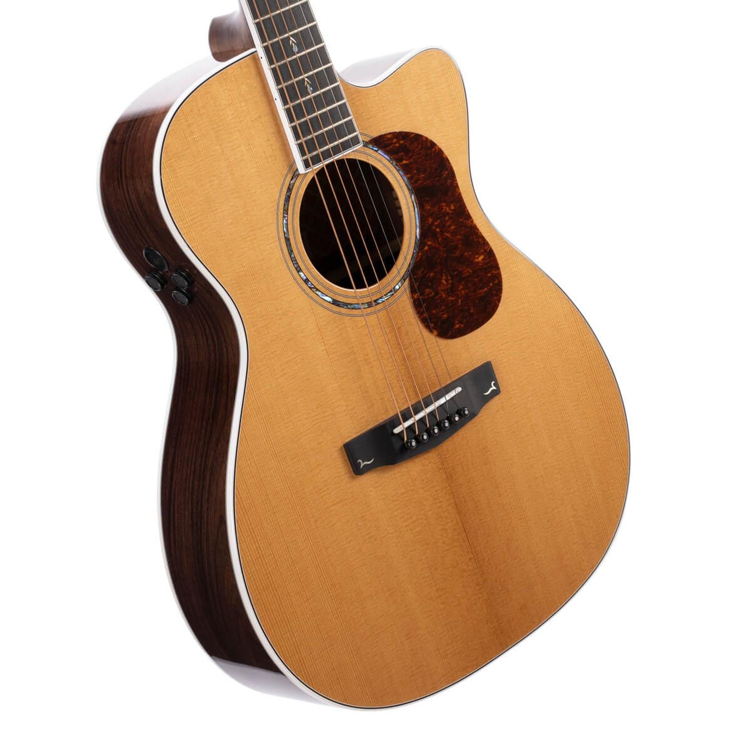 Cort Electro Acoustic Guitars Natural Glossy Cort Gold Series Gold OC8 Electro Acoustic Guitar With Case