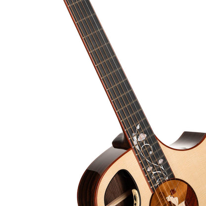 Cort Electro Acoustic Guitars Natural Glossy Cort Roselyn Redux 6 String Electro Acoustic Guitar with Case - Natural Glossy