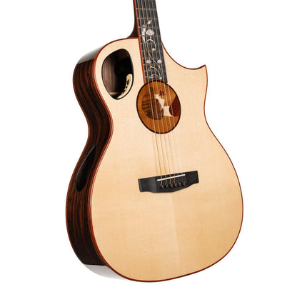 Cort Electro Acoustic Guitars Natural Glossy Cort Roselyn Redux 6 String Electro Acoustic Guitar with Case - Natural Glossy
