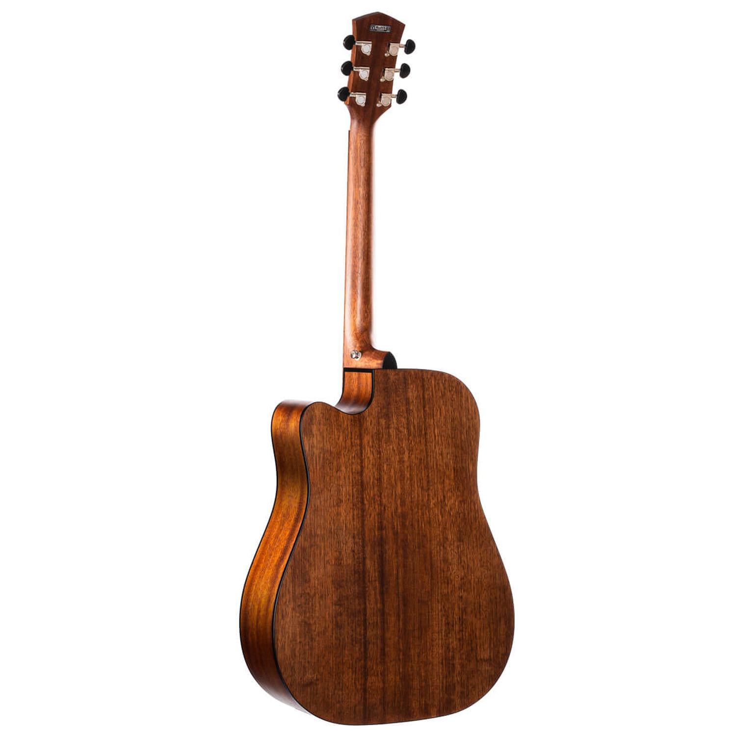 Cort Electro Acoustic Guitars Open Pore Black Burst Cort Core Series Core DC All Mahogany Electro Acoustic Guitar With Bag