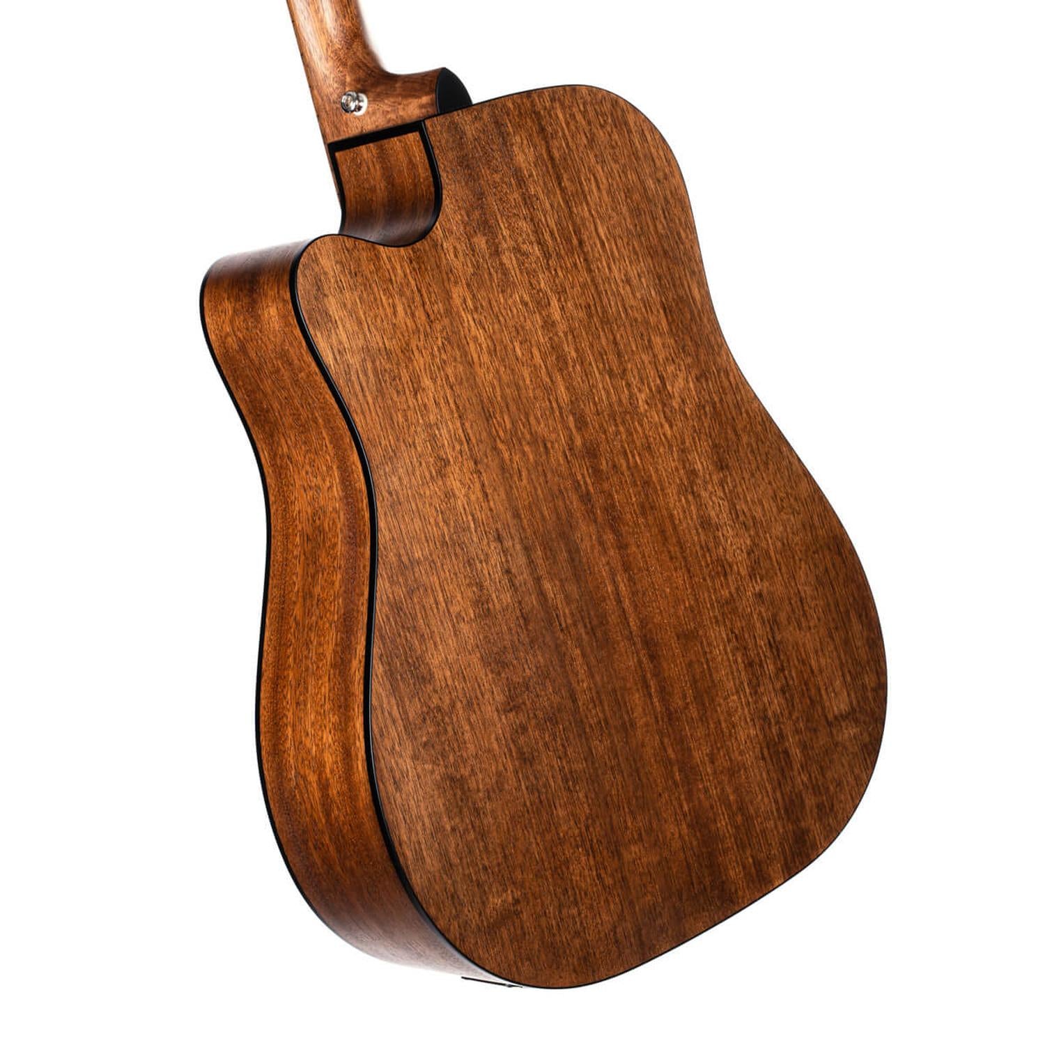 Cort Electro Acoustic Guitars Open Pore Black Burst Cort Core Series Core DC All Mahogany Electro Acoustic Guitar With Bag