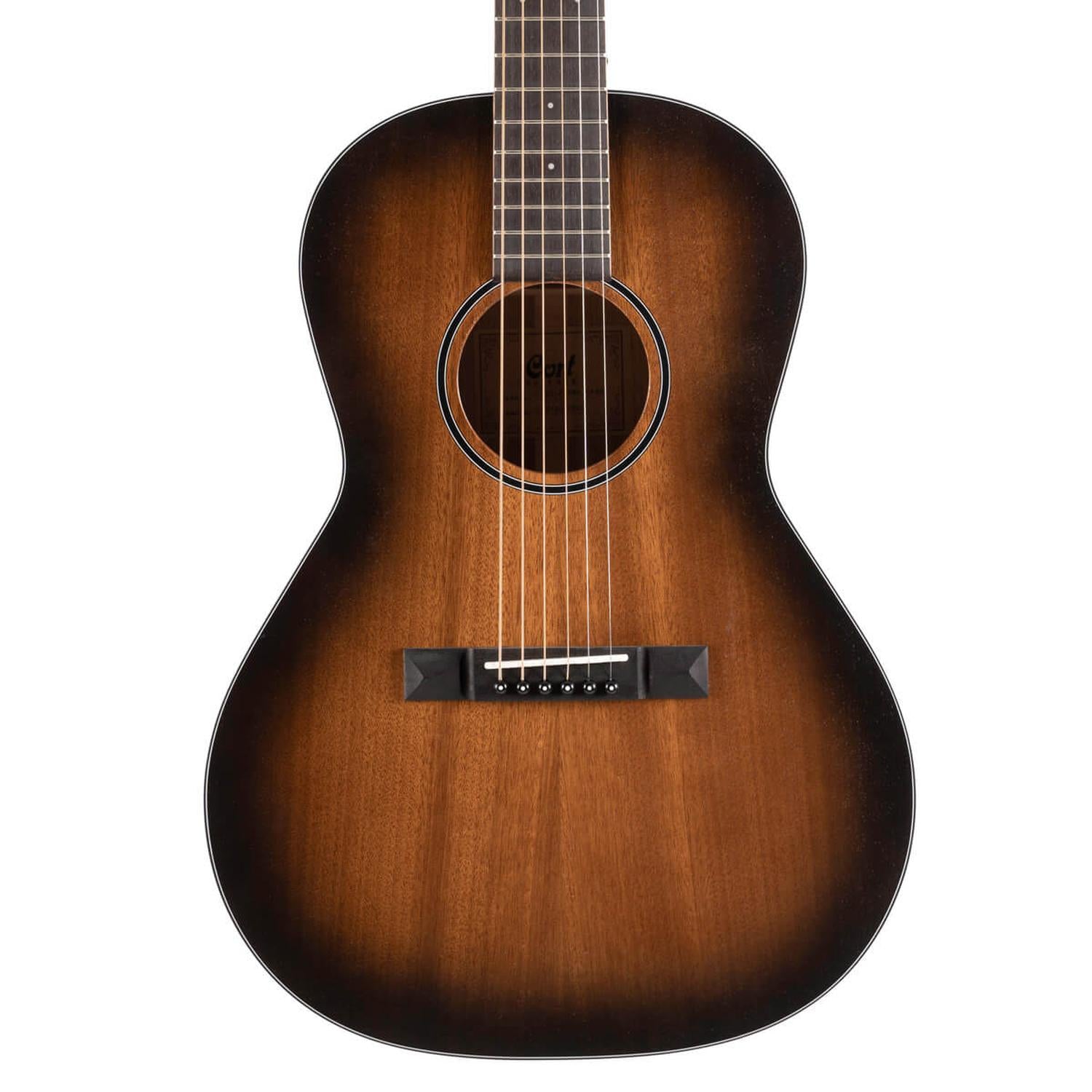 Cort Electro Acoustic Guitars Open Pore Black Burst Cort Core Series PE Mahogany 6-Strings Electro Acoustic Guitar With Bag- Open Pore Black Burst