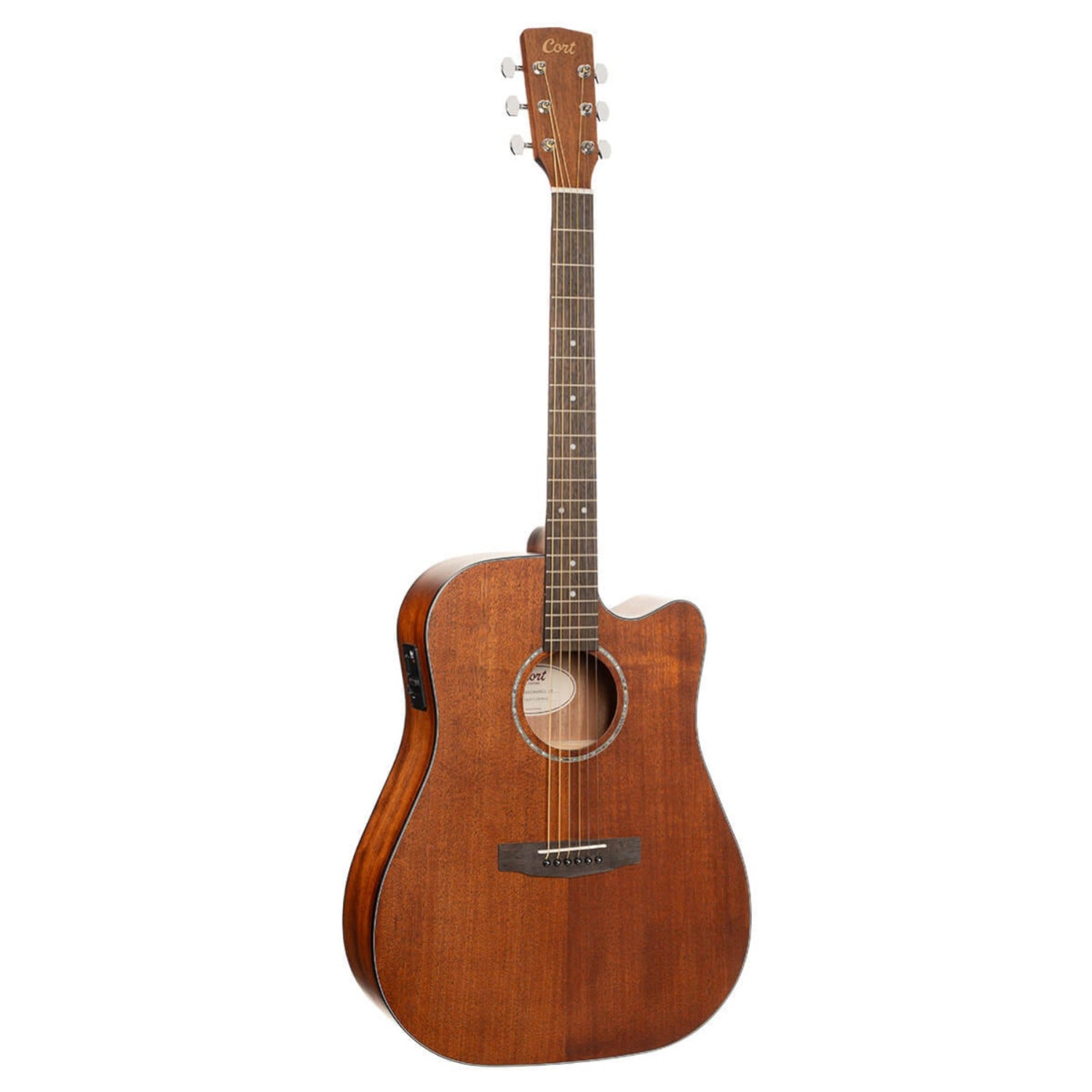 Cort Electro Acoustic Guitars Open Pore Cort Earth60MCE Semi 6 String Electro Acoustic Guitar #color_open-pore