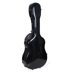 Crossrock Acoustic Guitar Cases Crossrock CRF-2020 DBK Deluxe Fiberglass Dreadnought Guitar Case - Black