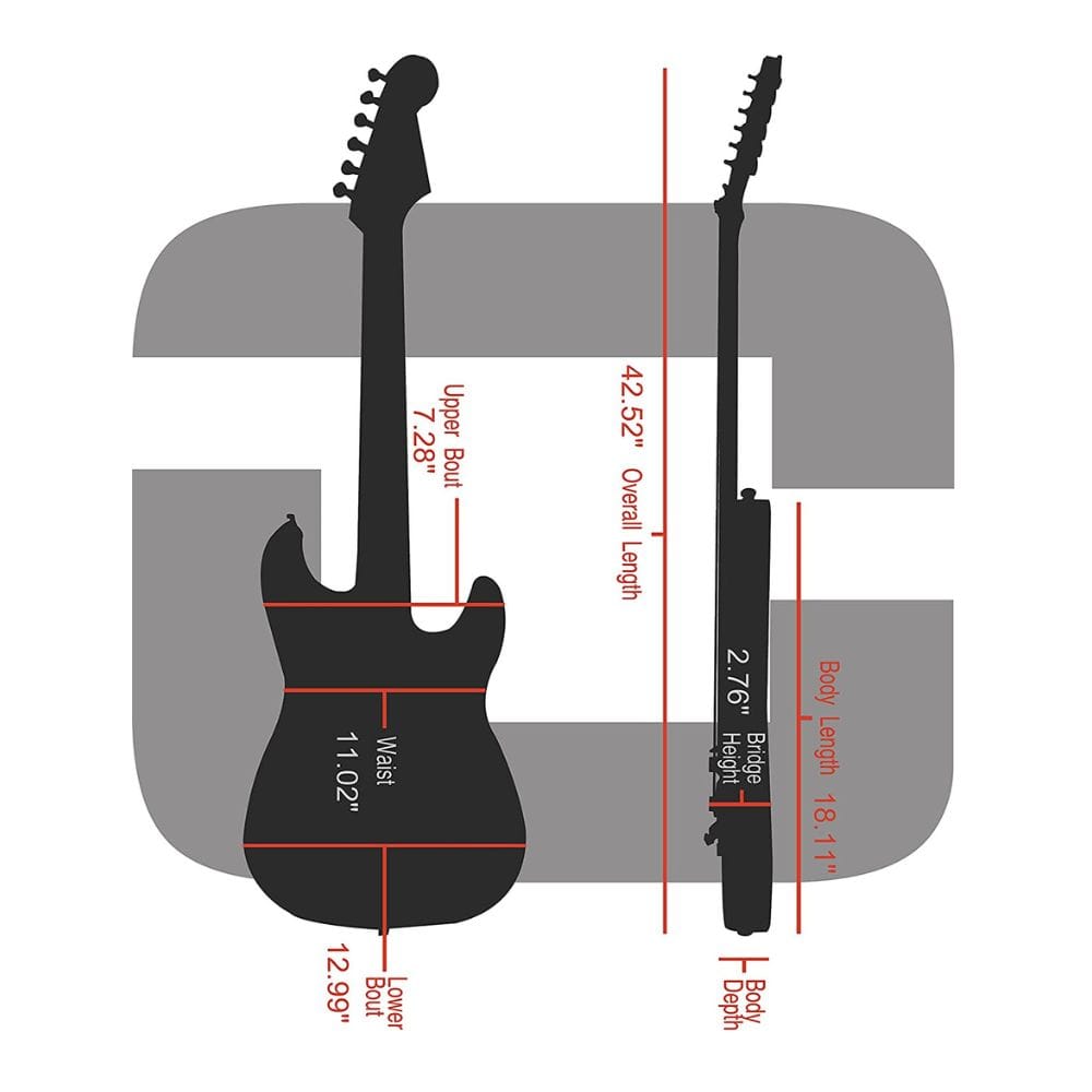 crossrock electric guitar cases crossrock crf-2020gstbk deluxe fiberglass case for tele and strat style electric guitars - black