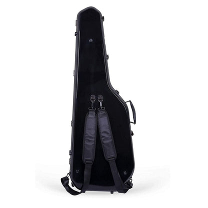 crossrock electric guitar cases crossrock crf-2020gstbk deluxe fiberglass case for tele and strat style electric guitars - black