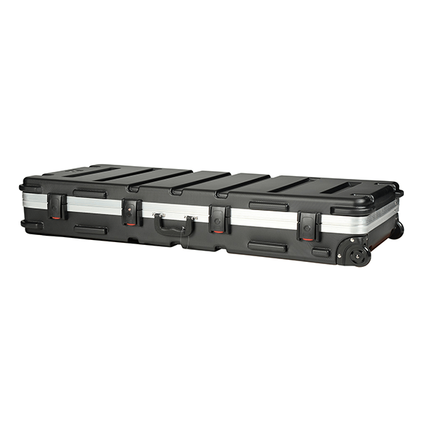 Crossrock Keyboard Cases Crossrock CRA861KBK Keyboard Hard Case with TSA Lock and Wheel