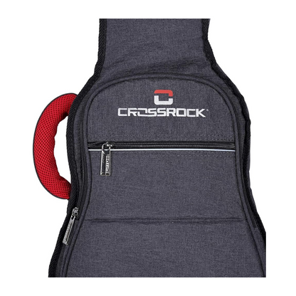 Crossrock Ukulele Gig Bags Crossrock CRSG107CUDG Concert Ukulele Gig Bag with 10mm Padding - Dark Grey