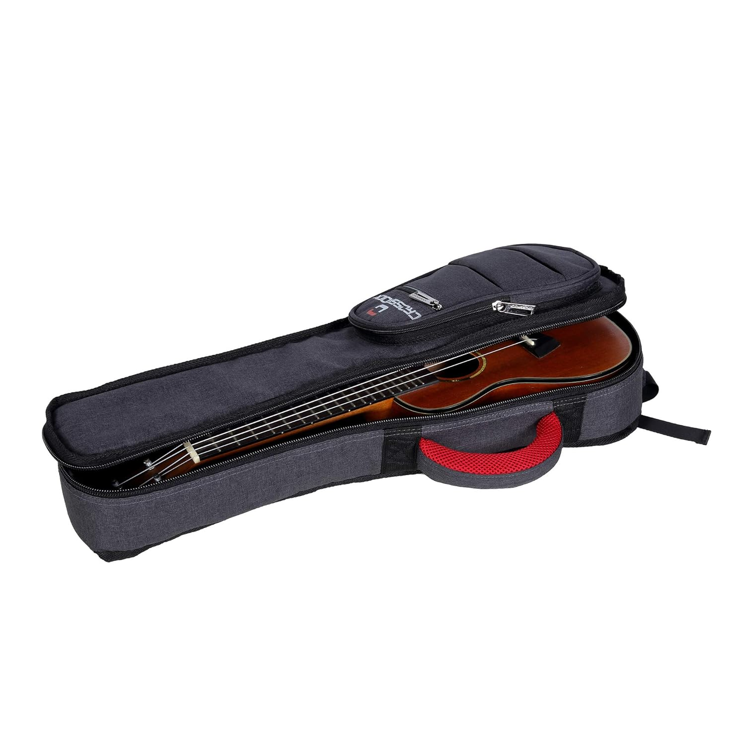 Crossrock Ukulele Gig Bags Crossrock CRSG107CUDG Concert Ukulele Gig Bag with 10mm Padding - Dark Grey
