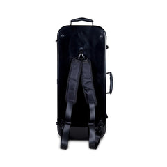 Crossrock Violin Cases Crossrock CRF1000DVBK Fiberglass Double Violin Case