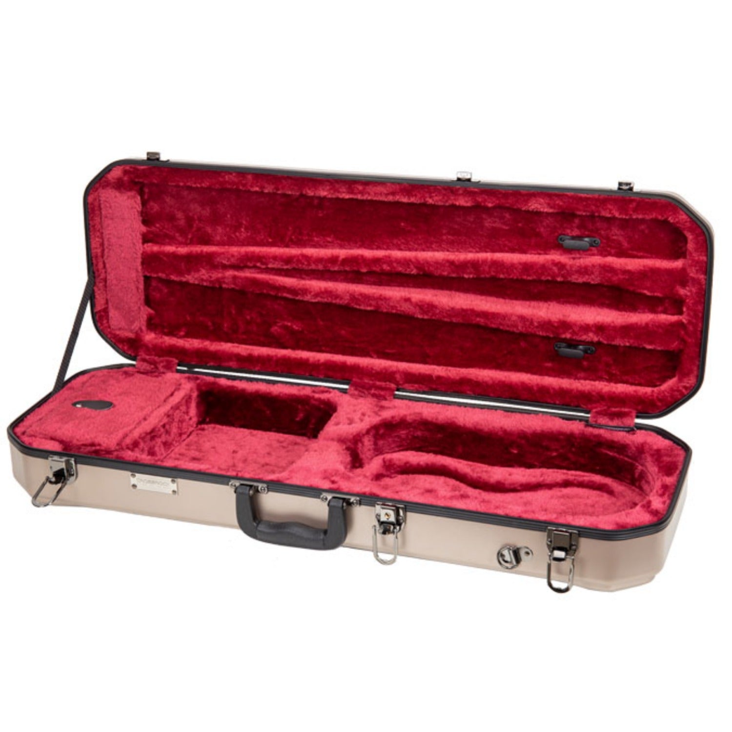 Crossrock Violins Crossrock CRA860VF 4/4 Size ABS Oblong Violin #color_champagne