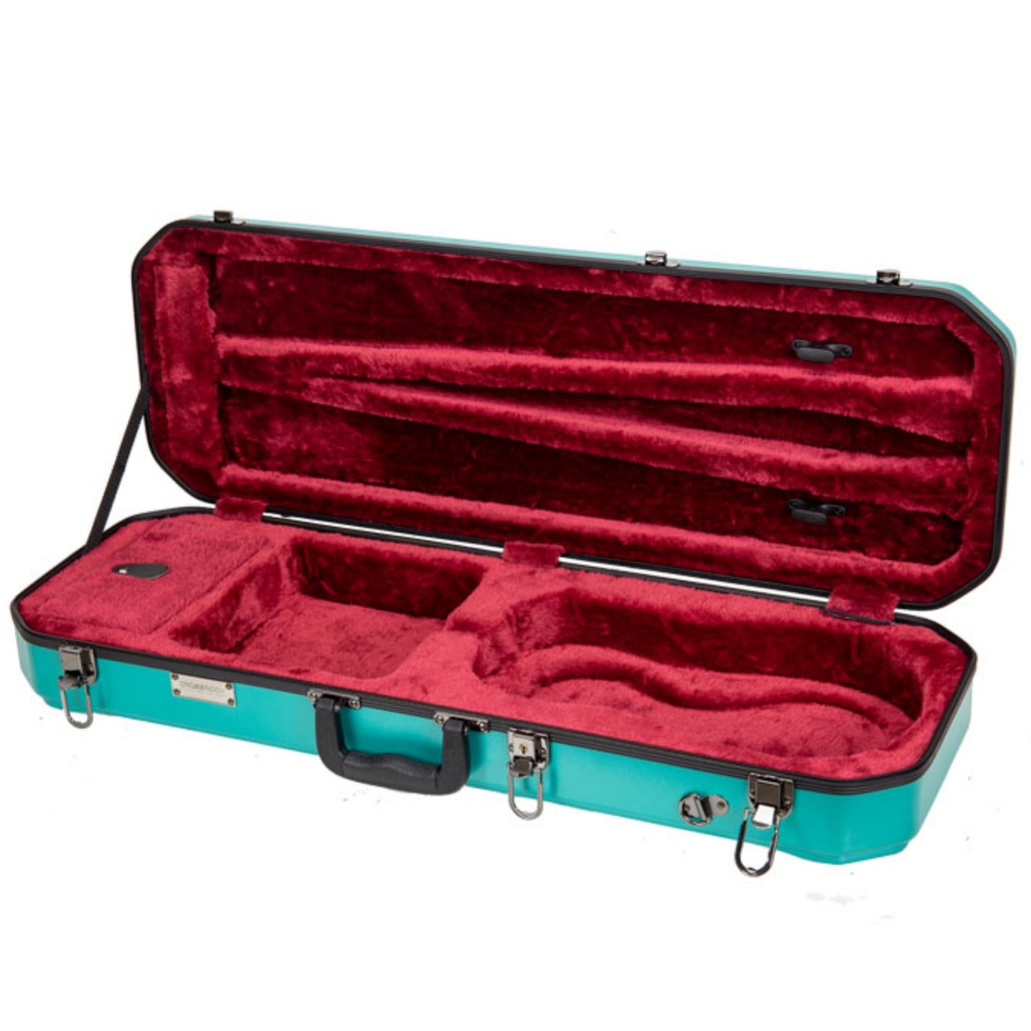 Crossrock Violins Crossrock CRA860VF 4/4 Size ABS Oblong Violin #color_mint-blue
