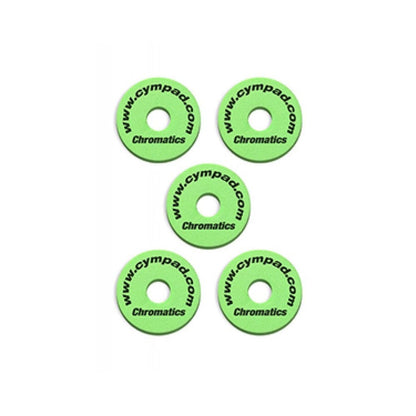 cympad parts and hardware green cympad cs15/5 chromatics 40/15mm set - pack of 5    