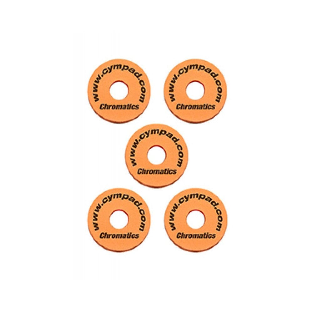 cympad parts and hardware orange cympad cs15/5 chromatics 40/15mm set - pack of 5    #color_orange