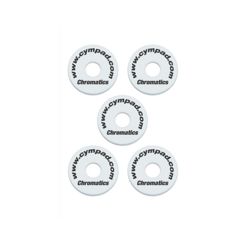 cympad parts and hardware white cympad cs15/5 chromatics 40/15mm set - pack of 5    #color_white