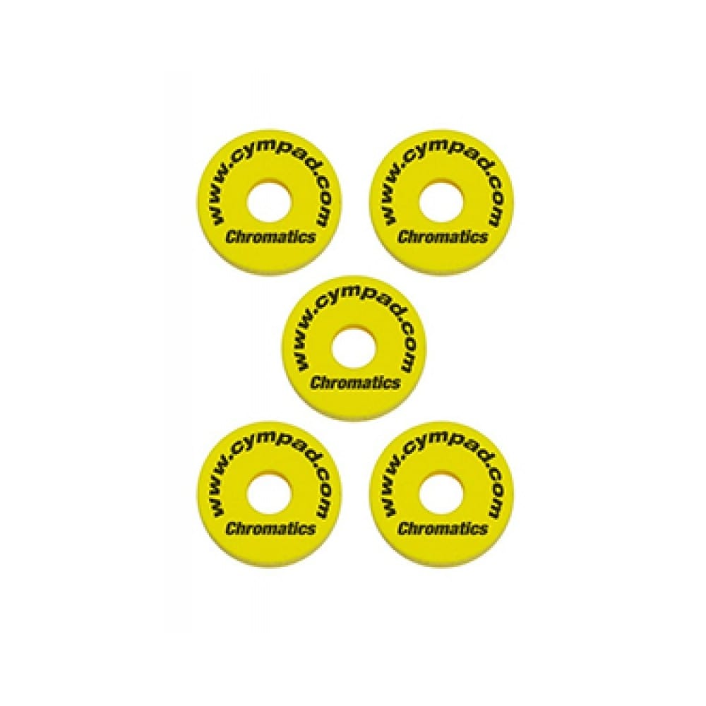 cympad parts and hardware yellow cympad cs15/5 chromatics 40/15mm set - pack of 5    #color_yellow