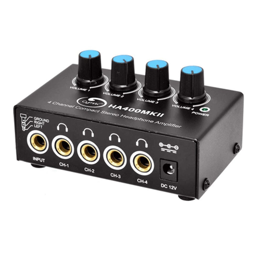 cymrix headphone amplifiers cymrix ha400 mkii 4-channel stereo headphone amplifier