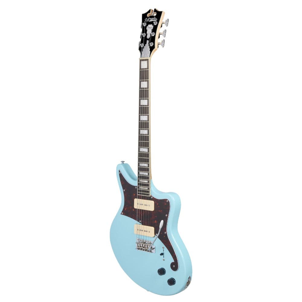 d'angelico electric guitars d'angelico premier bedford 6 string electric guitar    #color_sky-blue