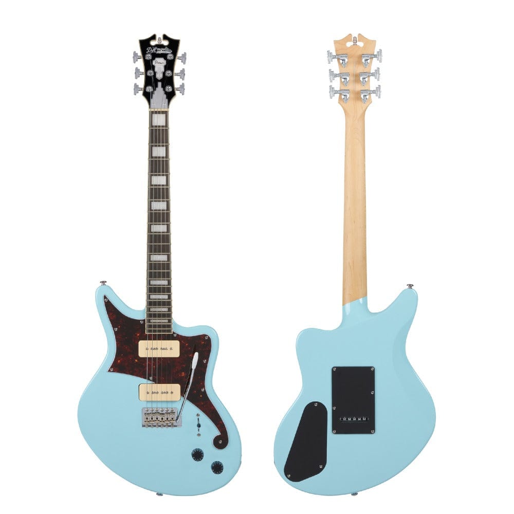 d'angelico electric guitars d'angelico premier bedford 6 string electric guitar    #color_sky-blue